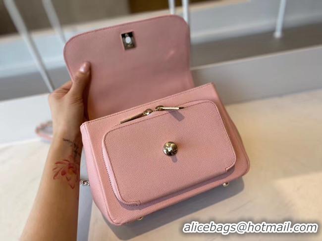 Super Quality Chanel small flap bag Calfskin & Gold-Tone Metal A93749 pink