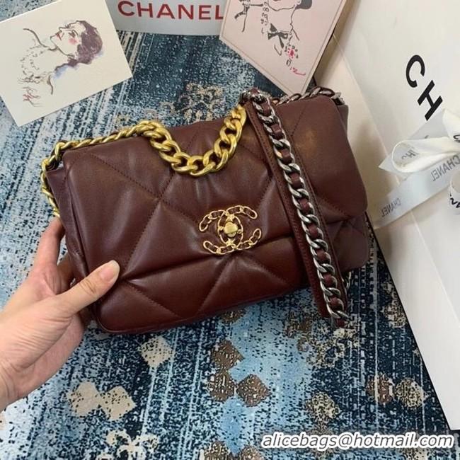 Good Taste Chanel 19 flap bag AS1160 Burgundy