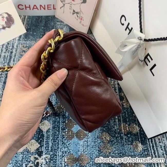 Good Taste Chanel 19 flap bag AS1160 Burgundy