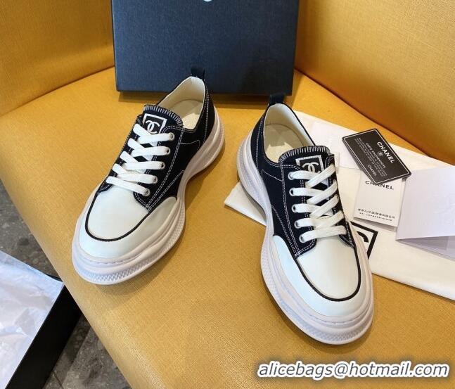 Popular Chanel Vintage Canvas Low-Top Sneakers Black 20102302 2020