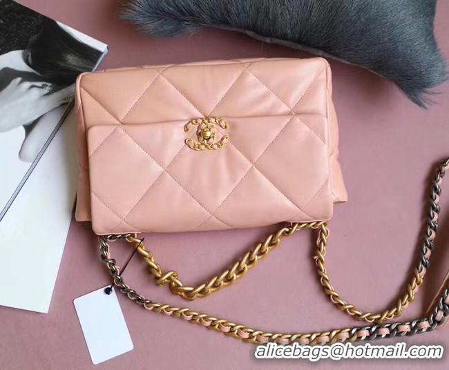 Original Cheap Chanel 19 flap bag AS1161 pink