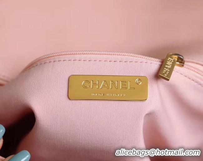 Original Cheap Chanel 19 flap bag AS1161 pink