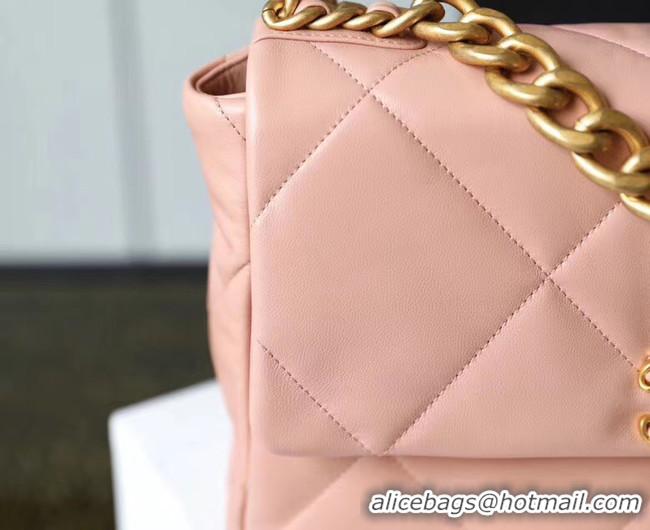 Original Cheap Chanel 19 flap bag AS1161 pink