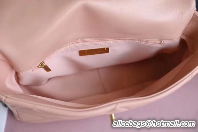 Original Cheap Chanel 19 flap bag AS1161 pink