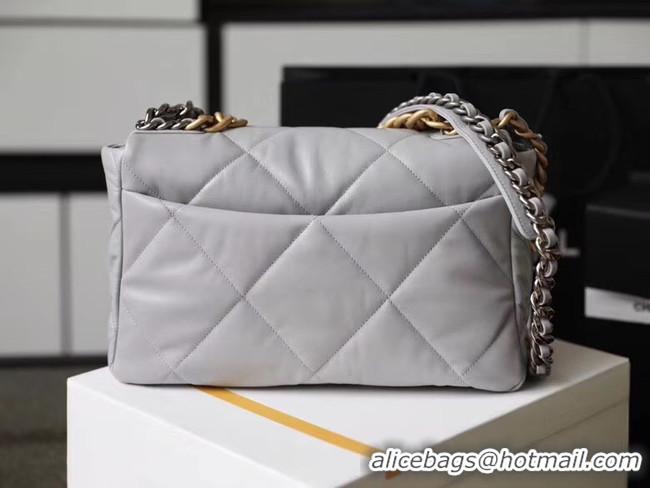 Traditional Discount Chanel 19 flap bag AS1161 grey