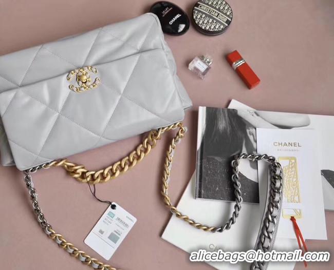 Traditional Discount Chanel 19 flap bag AS1161 grey