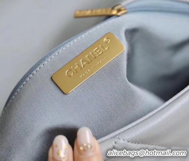 Traditional Discount Chanel 19 flap bag AS1161 grey