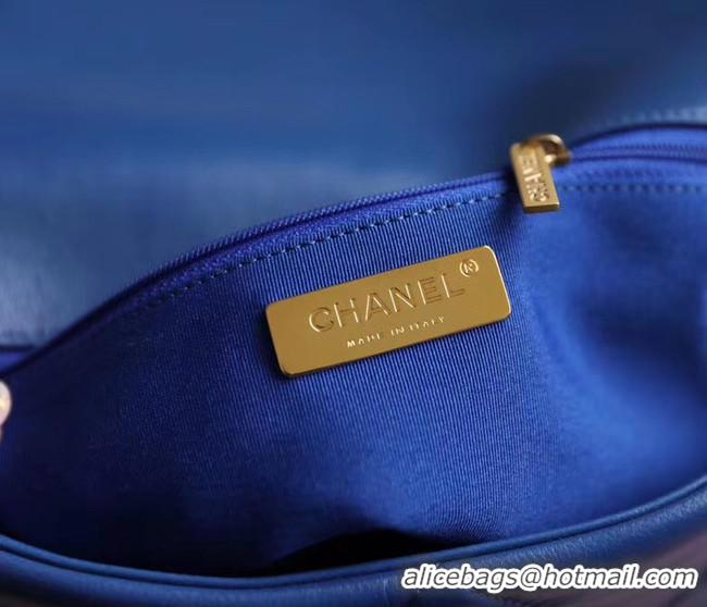 Unique Discount Chanel 19 flap bag AS1161 blue