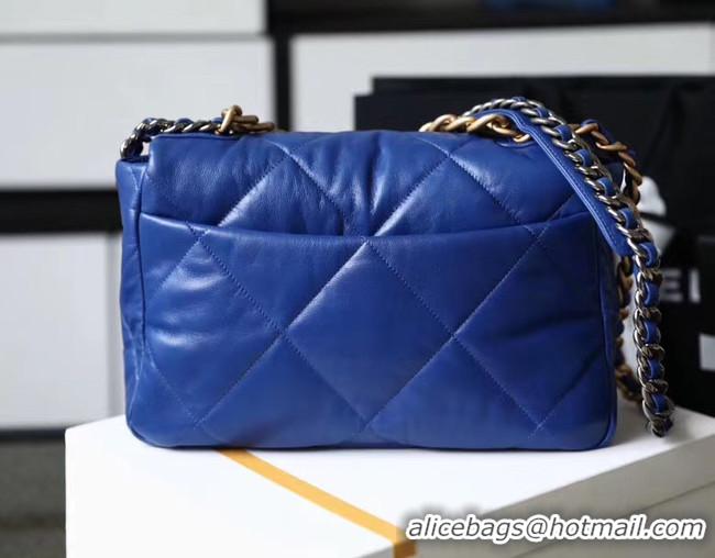 Unique Discount Chanel 19 flap bag AS1161 blue