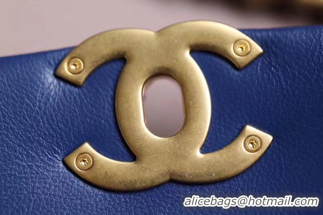 Unique Discount Chanel 19 flap bag AS1161 blue