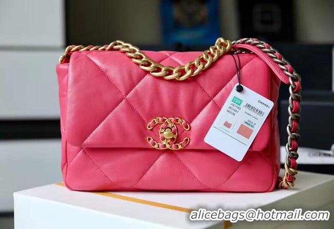 Inexpensive Chanel 19 flap bag AS1161 Coral