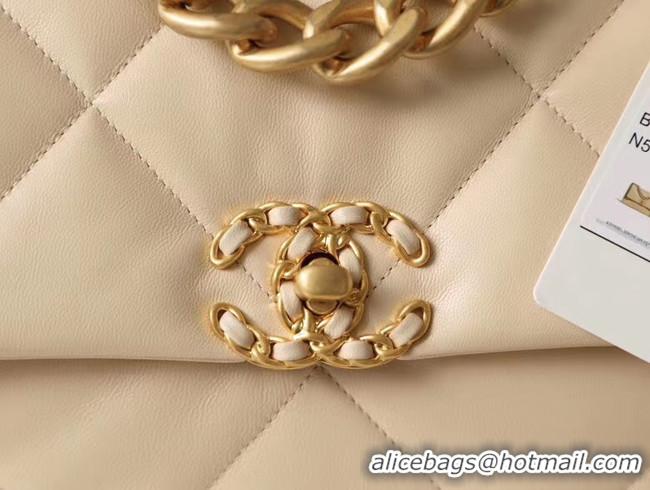 Good Looking Chanel 19 flap bag AS1161 Beige