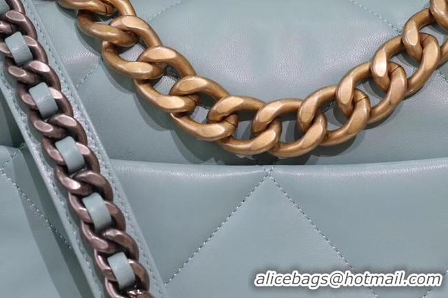 Promotional Chanel 19 flap bag AS1161 light blue