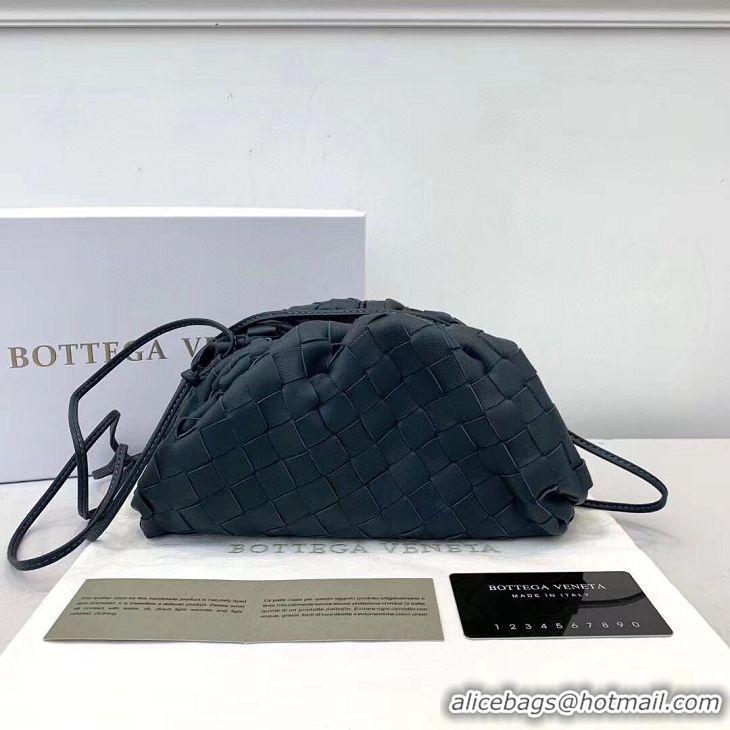 Top Quality Bottega Veneta The Mini Pouch Clutch Bag In Woven Leather with Strap BV2727 Dark Green 2020