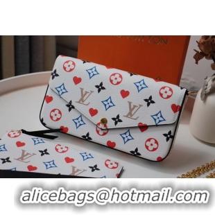 Top Grade Louis Vuitton FELICIE POCHETTE M61276 white