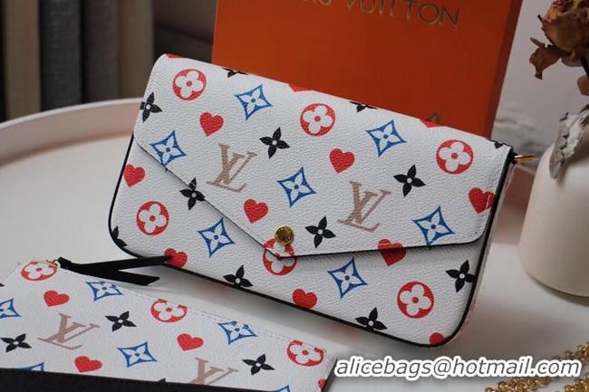 Top Grade Louis Vuitton FELICIE POCHETTE M61276 white