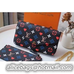 Well Crafted Louis Vuitton FELICIE POCHETTE M61276 black