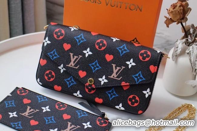 Well Crafted Louis Vuitton FELICIE POCHETTE M61276 black