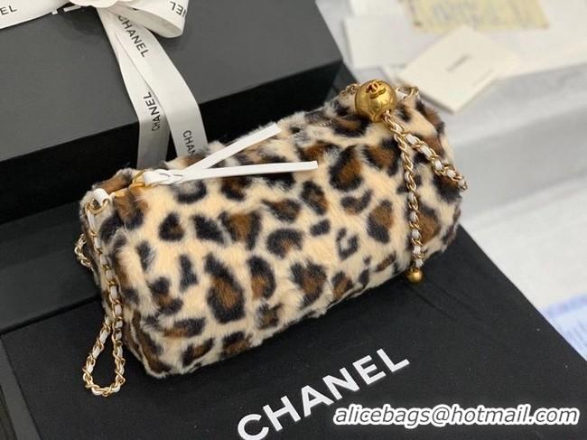 Well Crafted Chanel Mink hair Leopard Print AS1899 Beige