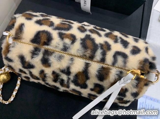 Well Crafted Chanel Mink hair Leopard Print AS1899 Beige