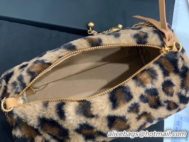 Spot Bulk Chanel Mink hair Leopard Print AS1899 brown