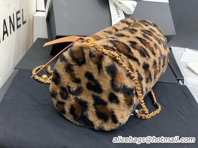 Spot Bulk Chanel Mink hair Leopard Print AS1899 brown