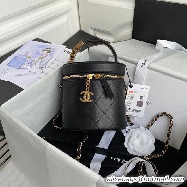 Unique Style Chanel vanity case AS2061 black