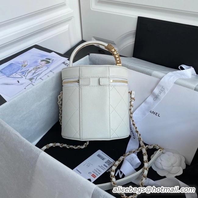 Original Cheap Chanel vanity case AS2061 white