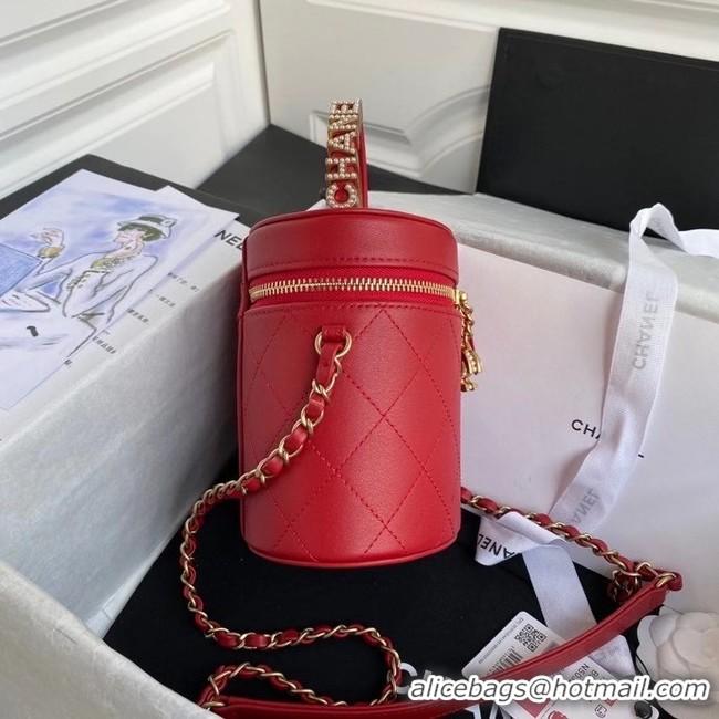 Noble Useful Chanel vanity case AS2061 red