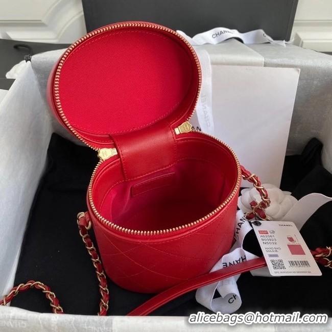 Noble Useful Chanel vanity case AS2061 red