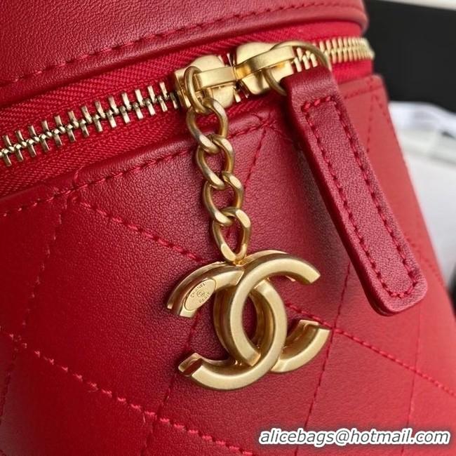 Noble Useful Chanel vanity case AS2061 red