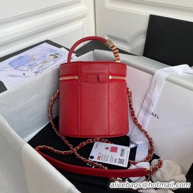 Noble Useful Chanel vanity case AS2061 red