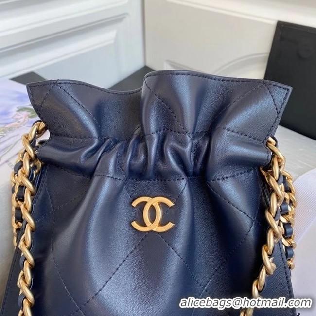 Best Quality Chanel shopping bag AS2169 Navy Blue