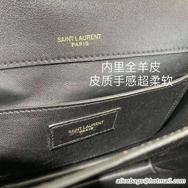 Buy Discount Yves Saint Laurent IN SUEDE AND SMOOTH LEATHER Y535025E Black