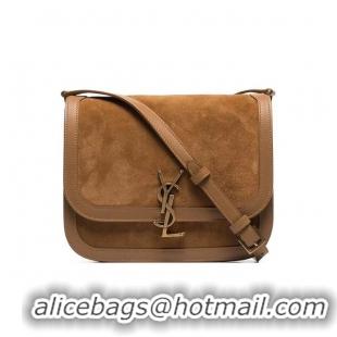 Cheapest Yves Saint Laurent IN SUEDE AND SMOOTH LEATHER Y535025E brown