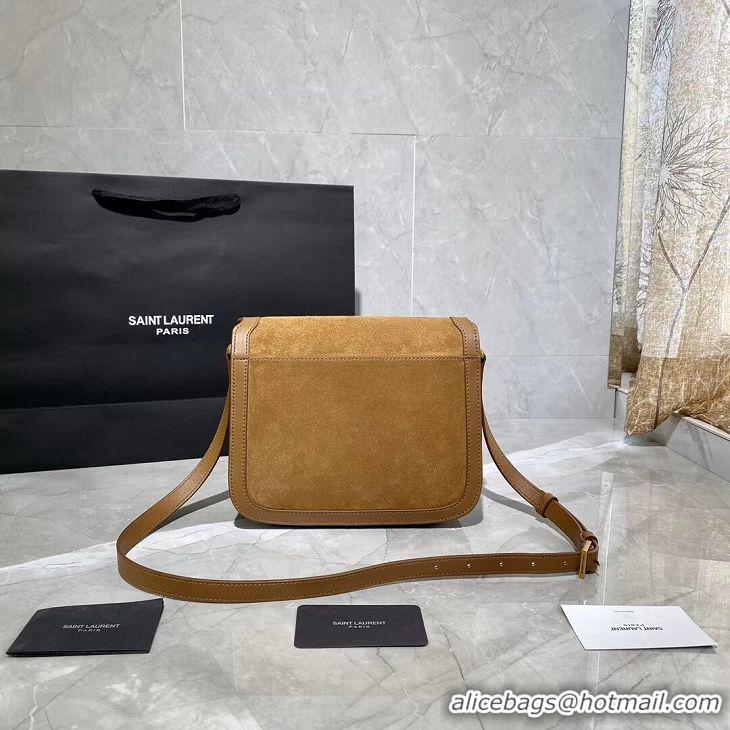 Cheapest Yves Saint Laurent IN SUEDE AND SMOOTH LEATHER Y535025E brown