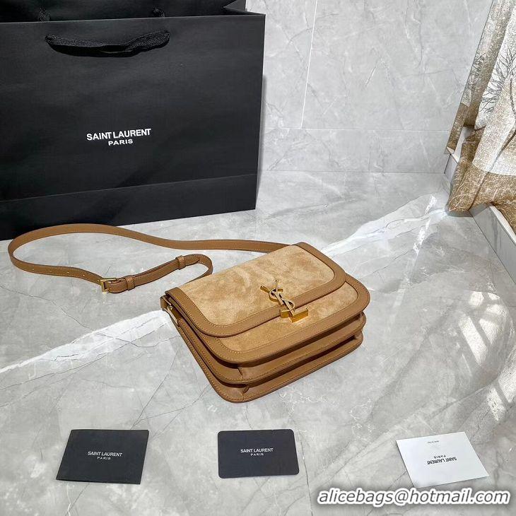 Cheapest Yves Saint Laurent IN SUEDE AND SMOOTH LEATHER Y535025E brown