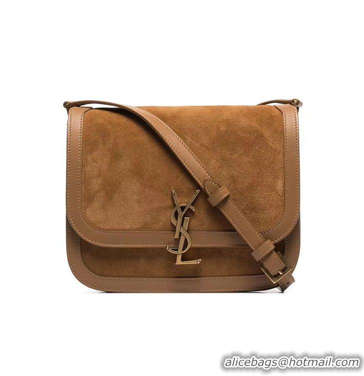 Cheapest Yves Saint Laurent IN SUEDE AND SMOOTH LEATHER Y535025E brown