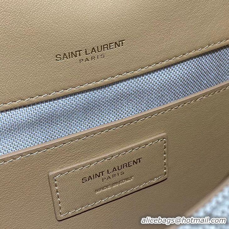 Discount Yves Saint Laurent IN CANVAS AND LEATHER Y633037H Apricot