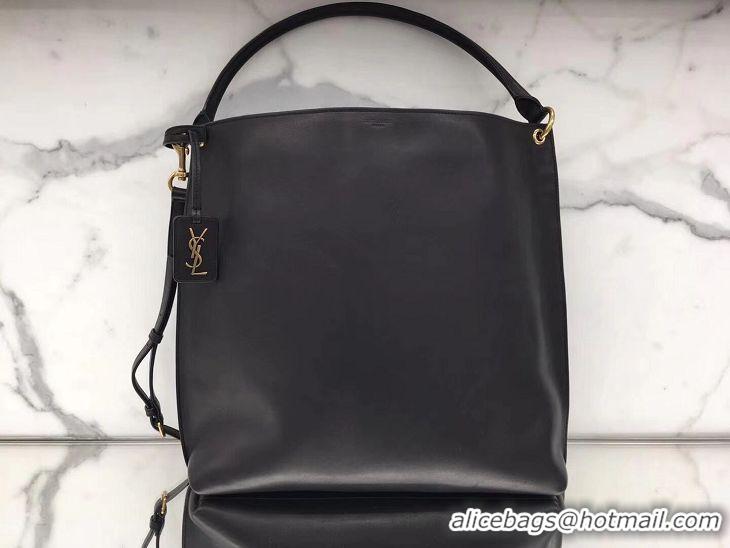 High Quality Yves Saint Laurent Calfskin Leather Shoulder Bag Y635266 All Black