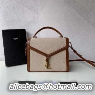 New Luxury Yves Saint Laurent IN CANVAS AND LEATHER Y650119H Apricot