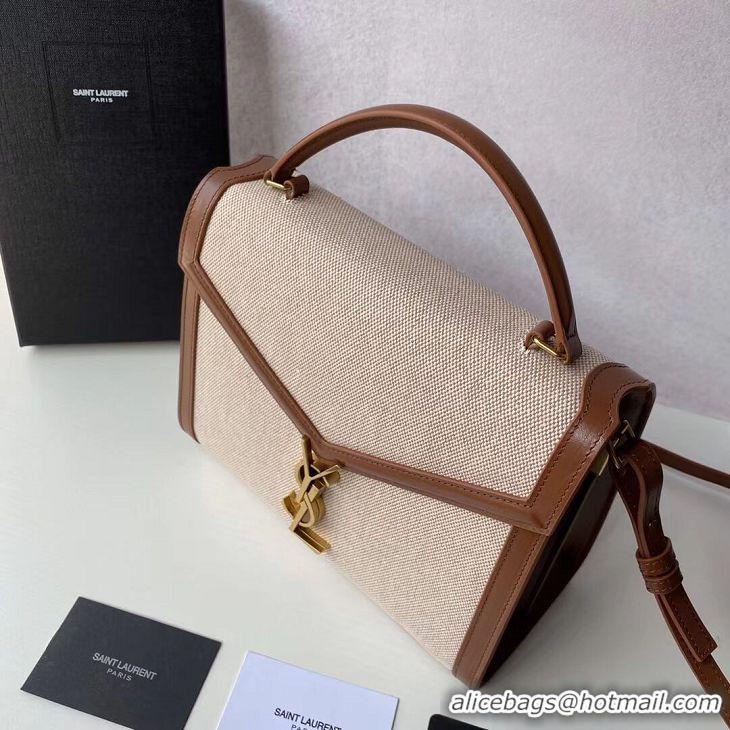 New Luxury Yves Saint Laurent IN CANVAS AND LEATHER Y650119H Apricot