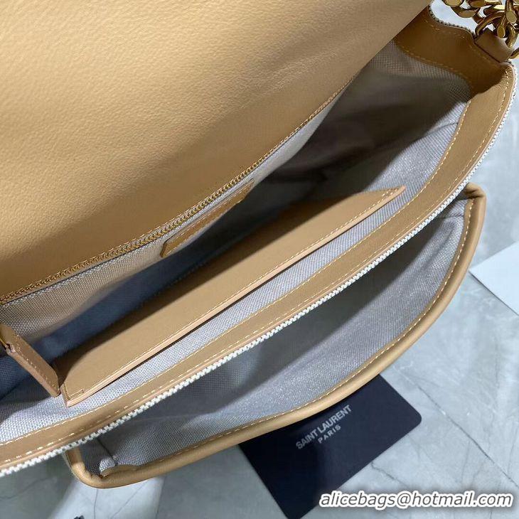 AAAAA Discount Yves Saint Laurent IN CANVAS AND LEATHER Y698894H Apricot