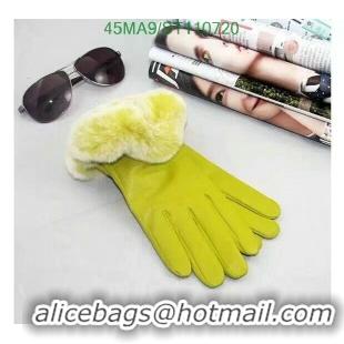 Luxury Chanel Gloves In Sheepskin Leather Women G110720 Yellow