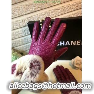 Luxury New Chanel Gloves In Sheepskin Leather Women G110723