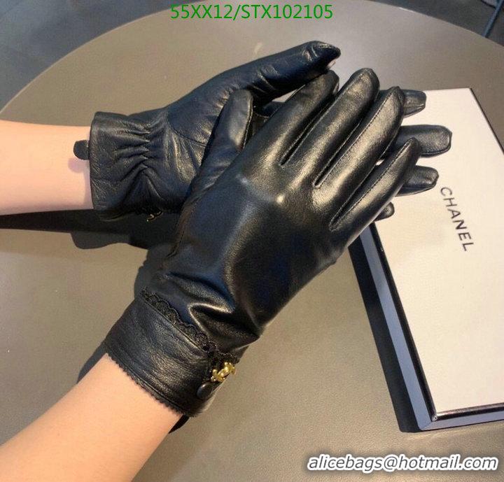 Top Design Chanel Fashion Full Finger Leather Gloves Womens Gloves C111895