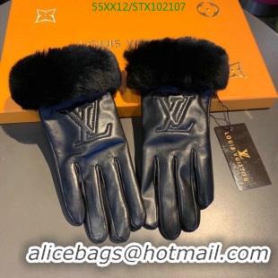 Buy Grade Louis Vuitton Warm And Comfortable Full Finger Gloves LV Womens Gloves LV01236