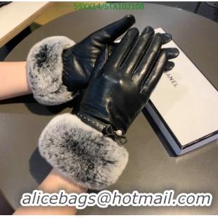 Best Product Chanel Warm Full Finger Leather Gloves Womens Gloves C111897