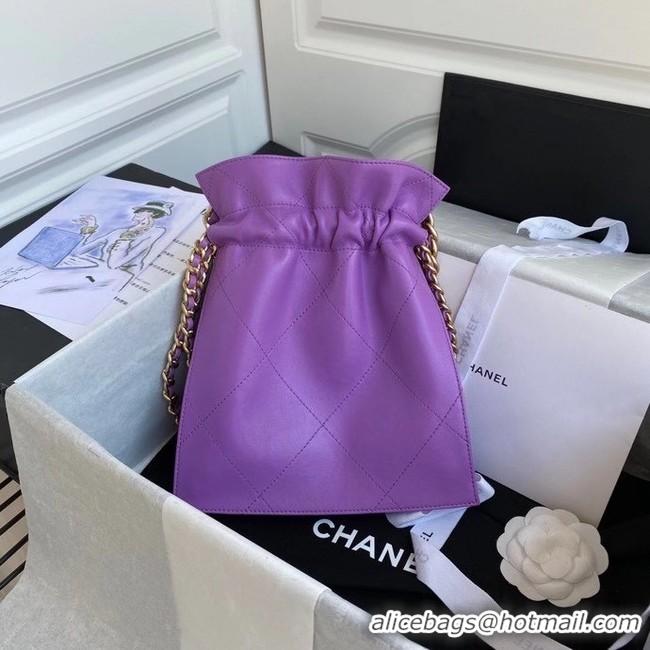 Market Sells Chanel shopping bag AS2169 purple