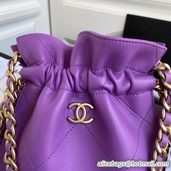 Market Sells Chanel shopping bag AS2169 purple